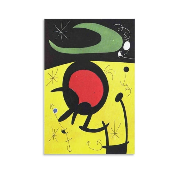 Posters Painter Joan Miró Vuelo De Pájaros Abstract Decor Wall Art Hanging Picture Print Decorative Painting Aesthetic 24x36inch(60x90cm)