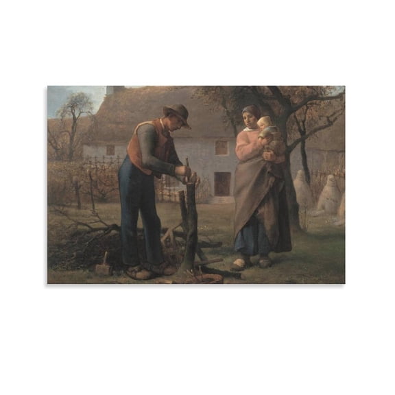 Posters for Room Aesthetic Jean-François Millet Art Work Poster Decorative Painting Canvas Wall Art Living Room Posters Bedroom Painting 12x18inch(30x45cm)