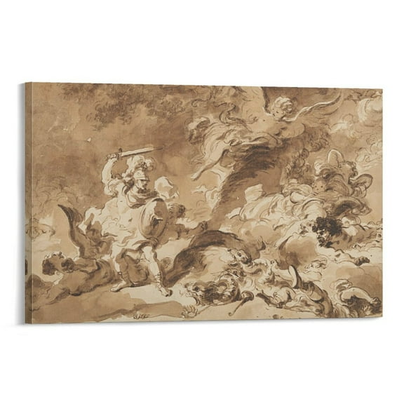 Posters for Room Aesthetic Jean-Honoré Fragonard Oil Painting Artworks Picture Print Poster Wall Art Painting Canvas Gift Decor Home Posters Decorative 16x24inch(40x60cm)