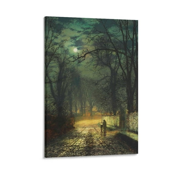 Posters for Room Aesthetic John Atkinson Grimshaw Poster Board Artworks Picture Print Poster Wall Art Painting Canvas Gift Decor Home Posters Decorative 12x18inch(30x45cm)