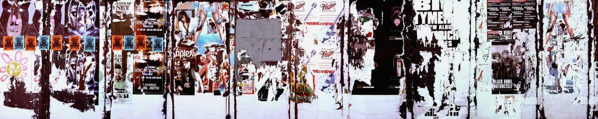 Posters and flyers on a wall Milwaukee Avenue Grand Street Chicago Illinois USA Canvas Art - Panoramic Images (27 x 9)