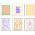 thumbnail image 1 of Posters for Room Aesthetic, Danish Pastel Wall Art Posters, Preppy Pink Room Decor, Cute Room Decors for Girls Aesthetic Bedroom（8x10inch, Unframed, 1 of 6