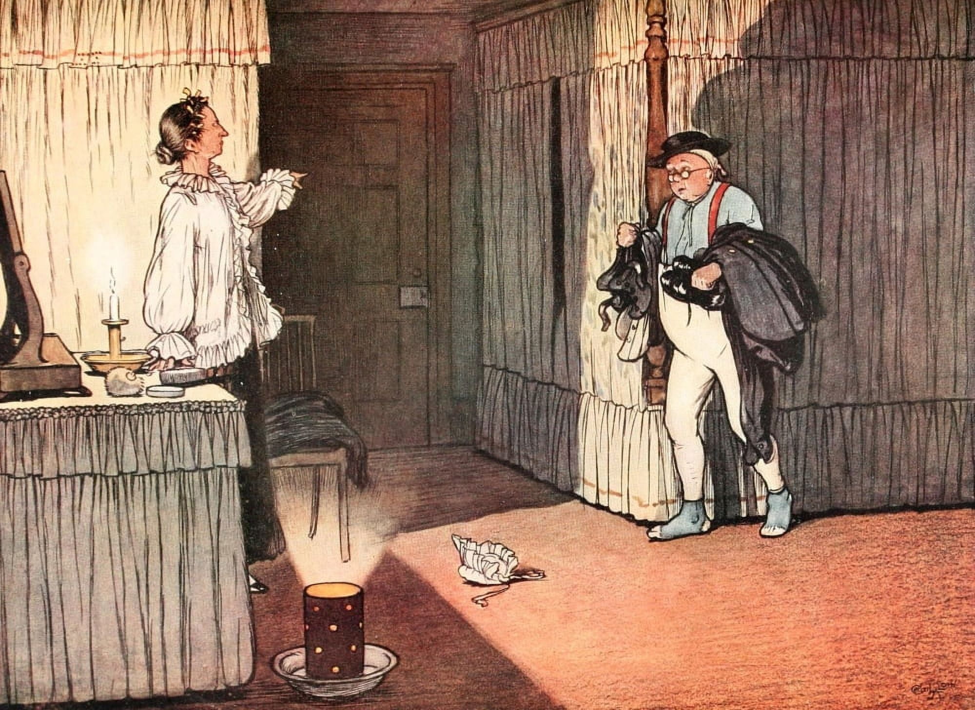 Posthumous Papers of Pickwick Club 1911 Devoted respect Canvas Art - Cecil Aldin (24 x 36)