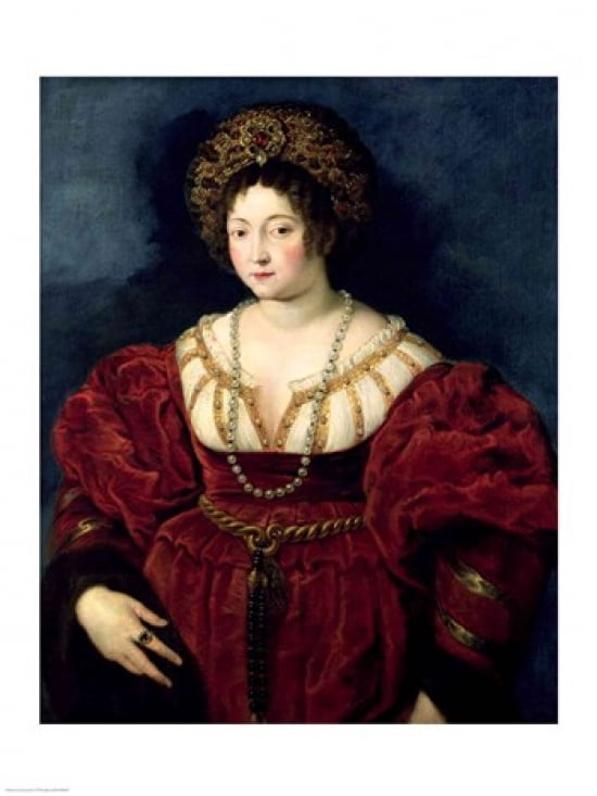 Posthumous portrait of Isabella dEste Canvas Art - Peter Paul Rubens (18 x 24)