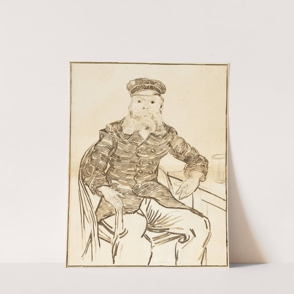 The Postman Joseph Roulin - Vincent Van Gogh Artwork - livingroom bedroom office dining room - 10x12 - High Quality Wall Art Poster Print Decor - UNFRAMED