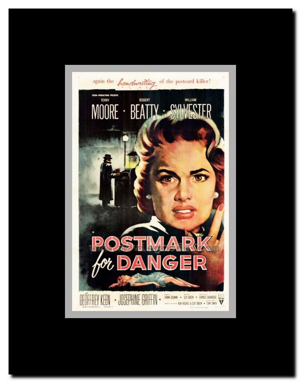 Postmark for Danger Framed Movie Poster