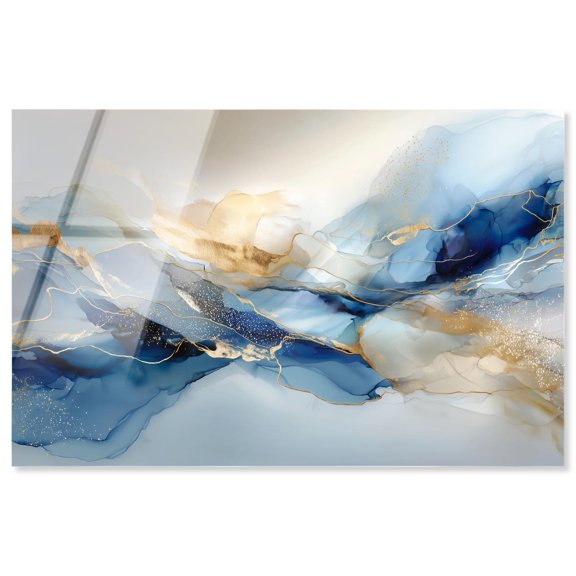 Postmodern Flow I Acrylic Abstract Wall Art by Art Remedy, Ready to Hang, 36 x 24