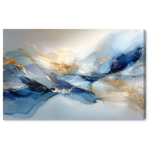 Postmodern Flow I Canvas Abstract Wall Art by Art Remedy, Gallery Wrapped, 45 x 30