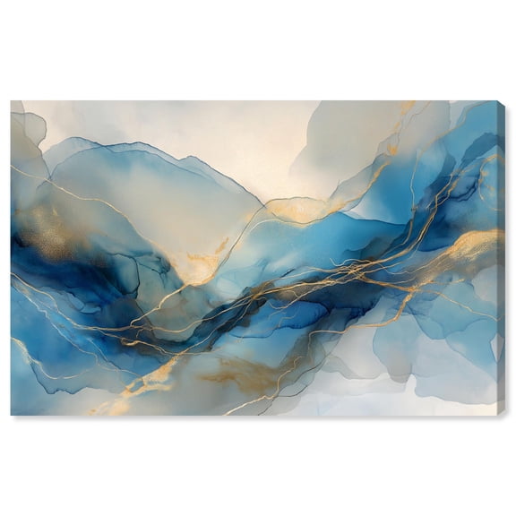 Postmodern Flow II Canvas Abstract Wall Art by Art Remedy, Gallery Wrapped, 15 x 10