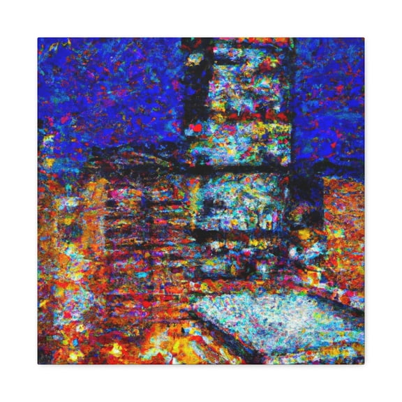 Postmodern Pointillism Art - Canvas
