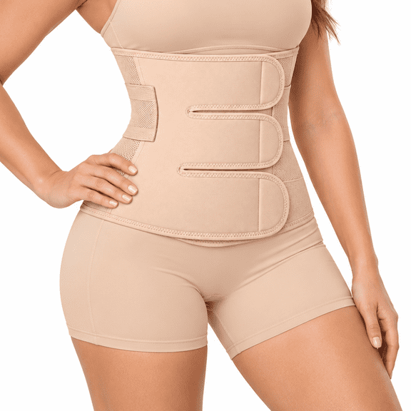 Postpartum Belly Band, Adjustable Abdominal Binder for Post-Pregnancy Recovery, Breathable Waist Trimmer and Pelvis Support Wrap for Back Relief