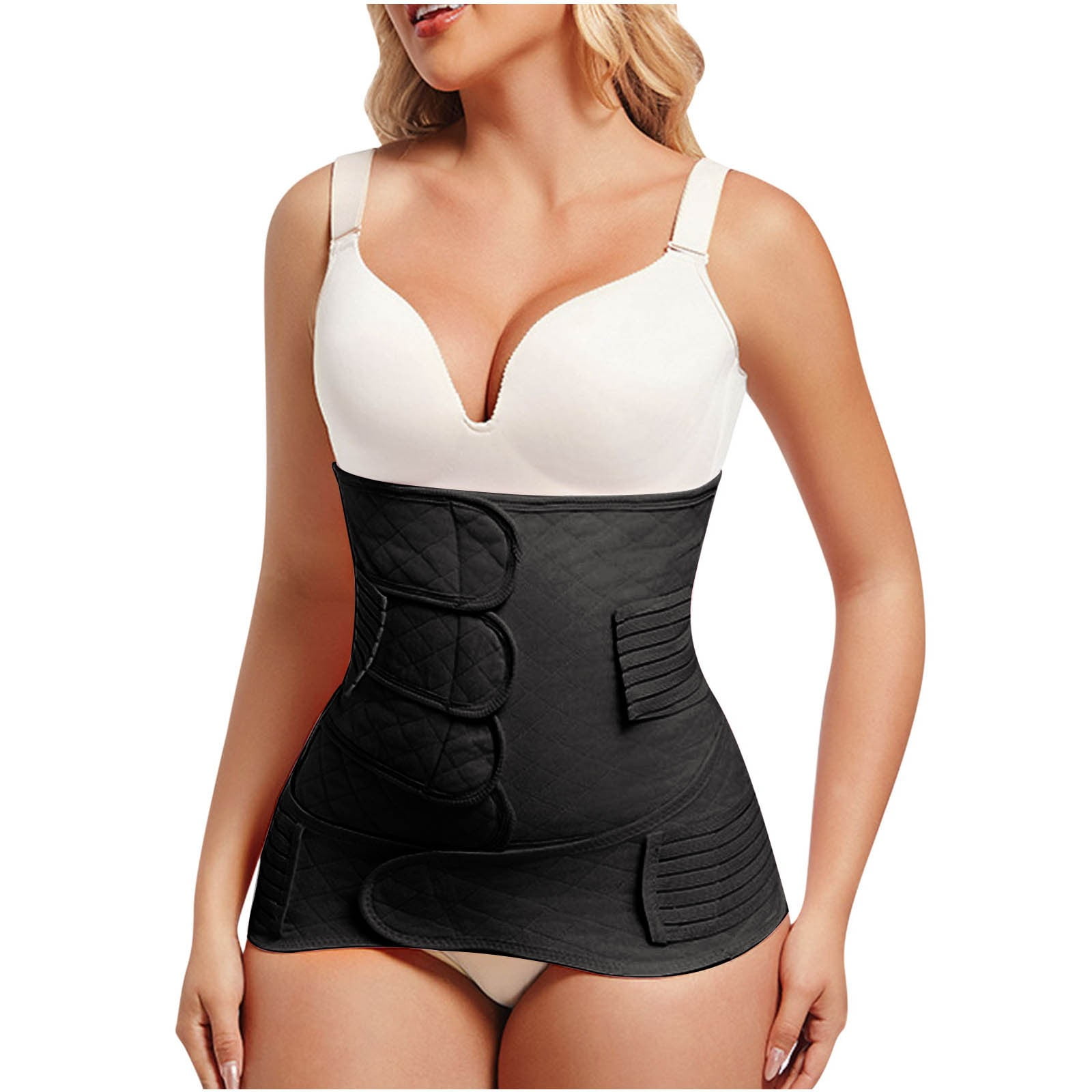 Postpartum Belly Band,C Section Belly Binder,Abdominal Binder Post Surgery Girdle,Tummy Tuck Compression Wrap Waist Trainer