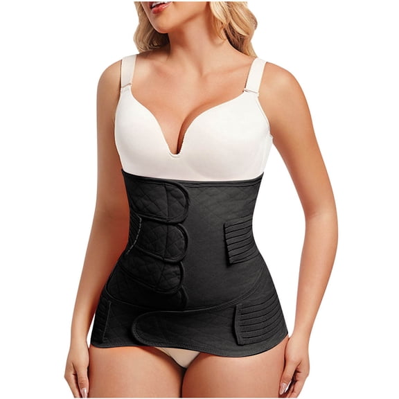 Postpartum Belly Band,C Section Belly Binder,Abdominal Binder Post Surgery Girdle,Tummy Tuck Compression Wrap Waist Trainer