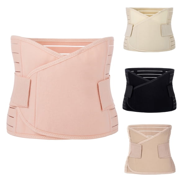 Postpartum Belly Band, Strong Support Breathable Waist Trainer and Girdle for Tummy Control, Post-Surgery and Postpartum Recovery, Slimming and Shaping Support-Beige