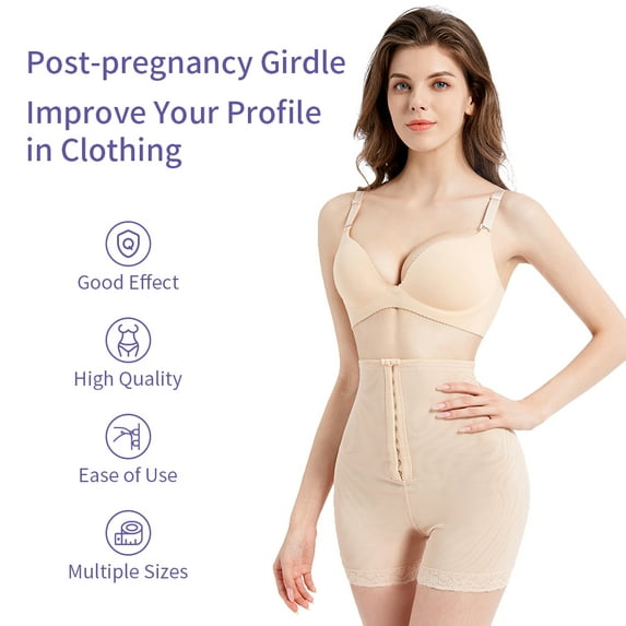 Postpartum Belly Wrap Girdle Corset C-Section Recovery Belt Shapewear for Postpartum Compression (3XL)