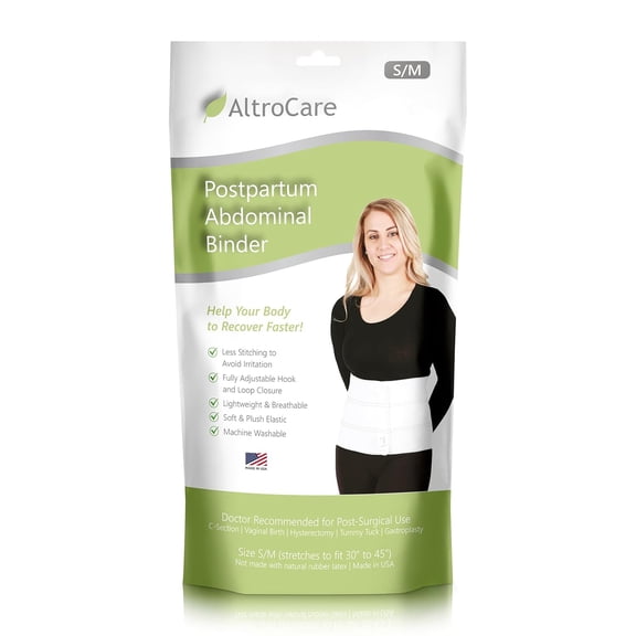 Postpartum & Post Surgery Abdominal Binder (9", 3-panel, Box of 8)