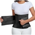thumbnail image 1 of Postpartum & Post Surgery Abdominal Binder. Postpartum Belly Band Support Recovery after C-Section, Natural Birth, Hysterectomy, Hernia Belt (Black,XL), 1 of 8