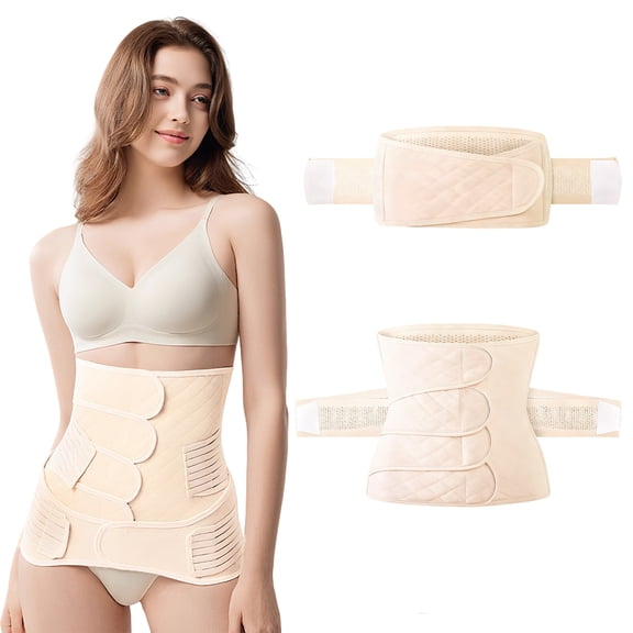 Postpartum abdominal binder -Breathable Compression Belt for Waist Slimming, Pelvic Support & Diastasis Recti Recovery