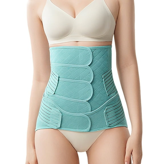 Postpartum abdominal binder - adjustable support belt, used for cesarean recovery, pelvic floor stabilization, and posture correction