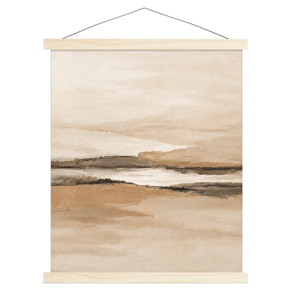 Postrame 1 Pack Magnetic Poster Hanger Frame 16" Wood Frame Wall Hanging Nature Wood