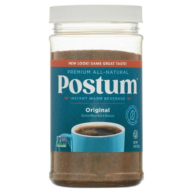 Postum Caffeine-Free Instant Coffee Substitute, Original Flavor, 8 oz Jar