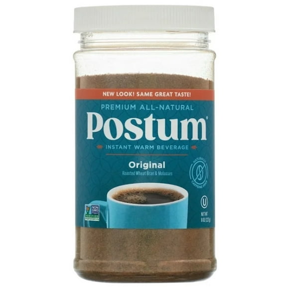 Postum Caffeine-Free Instant Coffee Substitute, Original Flavor, 8 oz (Pack of 8)