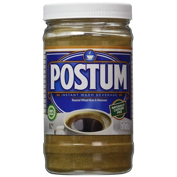 Postum Caffeine-Free Instant Coffee Substitute, Original Flavor, 8 oz Jar Pack Of 6