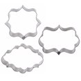 Postuois 3Pcs Biscuit Molds Ecofriendly Rustproof Stainless Steel