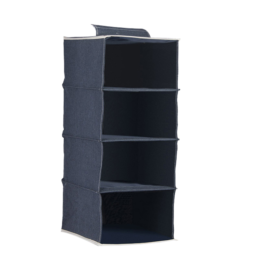 Postuois 4-Layer Hanging Bag Closet Wardrobe Clothes Organizer Basket ...
