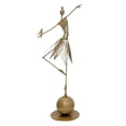 Postuois Ornament Vintage Metal Dancing Girl Garden Statue Waterproof