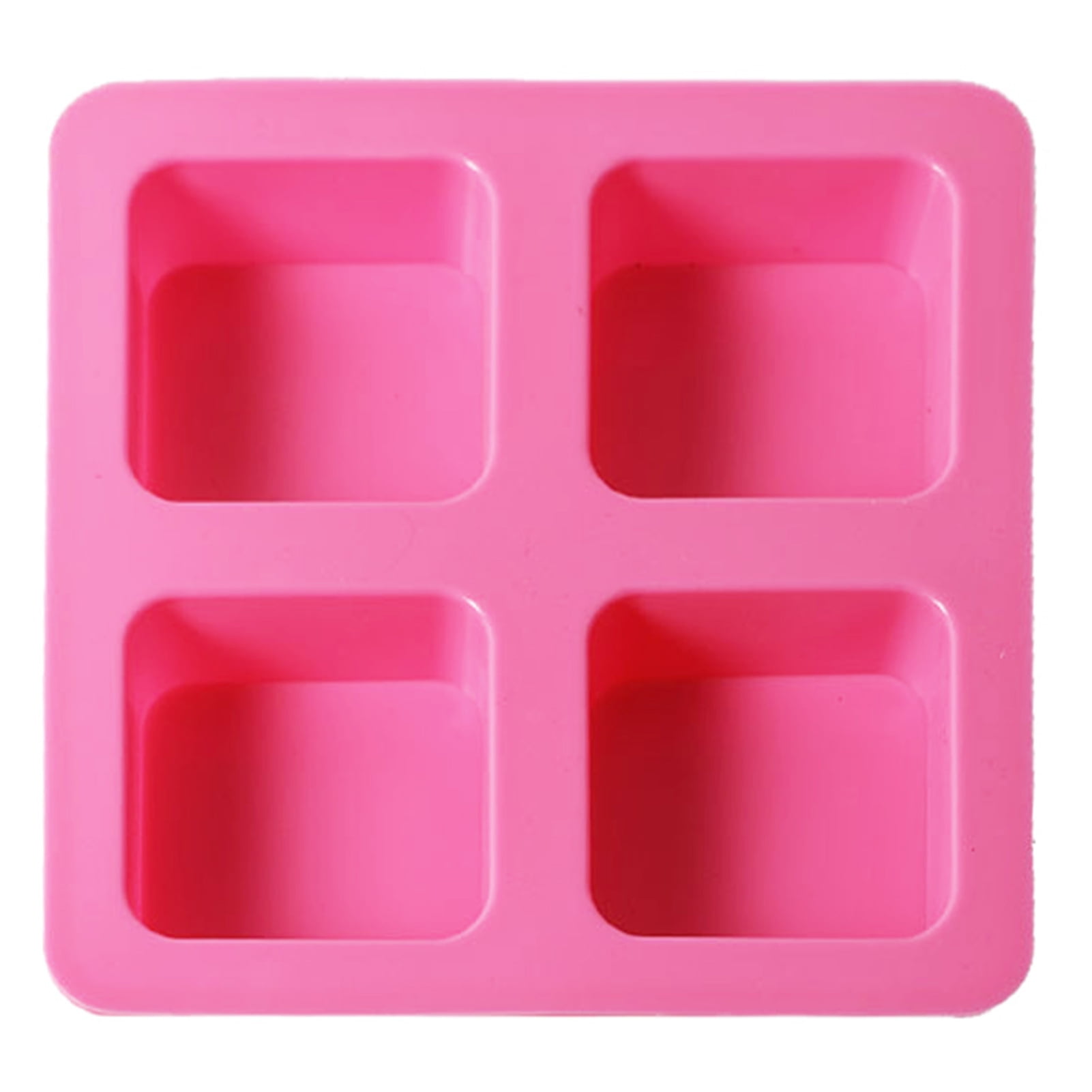 Postuois Square Chocolate Silicone Mold 4 Cavity Food Grade Easy