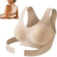 thumbnail image 1 of Posture Bra for Women Front Closure Wireless Back Posture Support Bra, 1 of 7