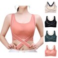 thumbnail image 1 of Posture Bras for Women Wireless Push Up with Back Support Everyday Bra Size M-3XL, 1 of 4