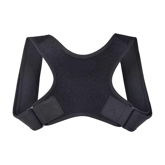 Posture Corrector, Adjustable Back Support Brace With Breathable Fabric, For S Kids Back Fixation Posture Improvement - Black L