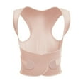 thumbnail image 1 of Posture Corrector for Back Support, Adjustable Full Back Brace for Men & Women, Shoulder, Upper and Lower Back Pain Relief, Lumbar Support, (Pink, Medium, waist 22.8"-25.5"), 1 of 6