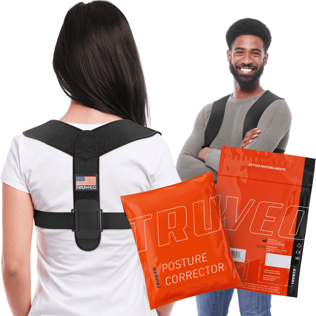 Posture Corrector For Men And Women Adjustable Upper Back Brace For Clavicle To Support Neck Back and Shoulder Universal Fit U.S. Design Patent
