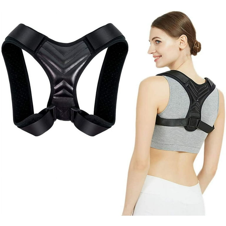 Posture Corrector for Men and Women, Upper Back Brace for Clavicle  Support,Adjustable Back Straightener and Providing Pain Relief from Neck,  Back and