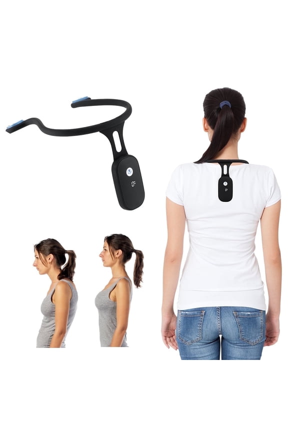Intelligent Posture Corrector, Neck Posture Corrector, Posture Alert Hanging Back, Smart Posture Corrector Rechargeable Silicone Automatic Induction for Women Men, Neck Back Brace