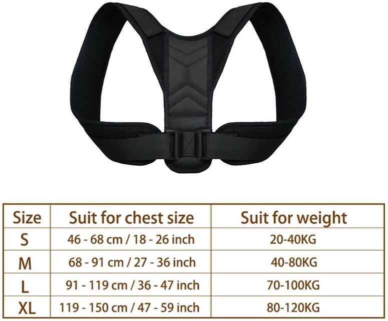 Posture Corrector Unisex Adjustable For Clavicle Spine Support Belt