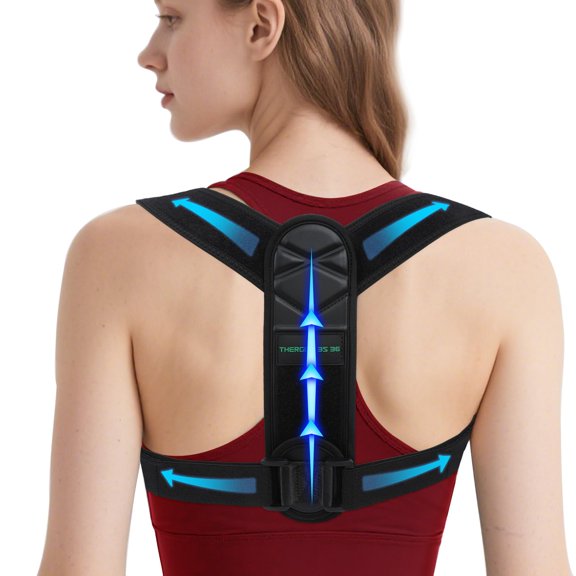 Posture Corrector for Women and Men, Adjustable Back Brace for Spine Alignment & Shoulder Support, Comfortable & Breathable Clavicle Straightener, Supports Better Posture