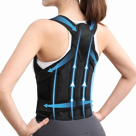 Posture Corrector for Women & Men, Adjustable Back Support Brace with Y-Shape, Lightweight Shoulder Straightener for Sitting, Desk Work & Daily Wear, Helps Improve Slouching & Alignment (X-Large)