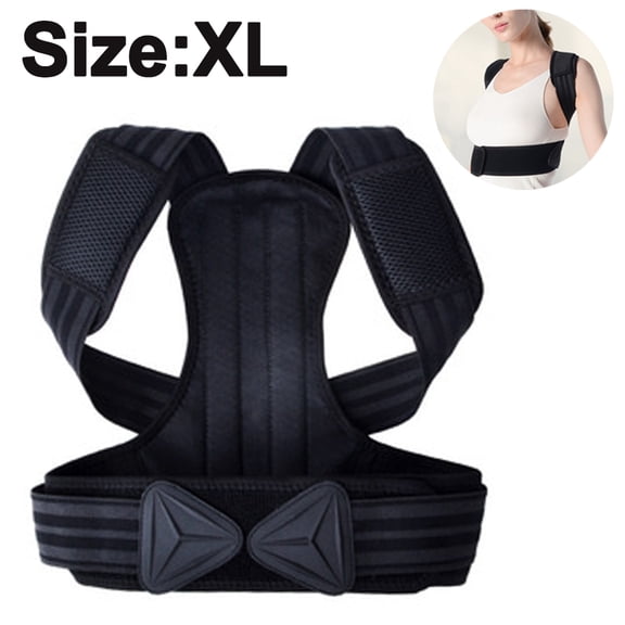 Posture Corrector For Women And Men, Fully Adjustable & Comfy Upper Back Brace, Support Straightener For Spine, Back, Neck, Clavicle And Shoulder, Improves Posture And Pain Relief - XL