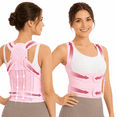 thumbnail image 1 of Posture Corrector for Women and Men, Shoulder Straightener, Back Brace Adjustable Full Back Support, Upper and Lower Back Pain Relief - Scoliosis, Hunchback, Hump, Thoracic, Spine Corrector L, 1 of 7
