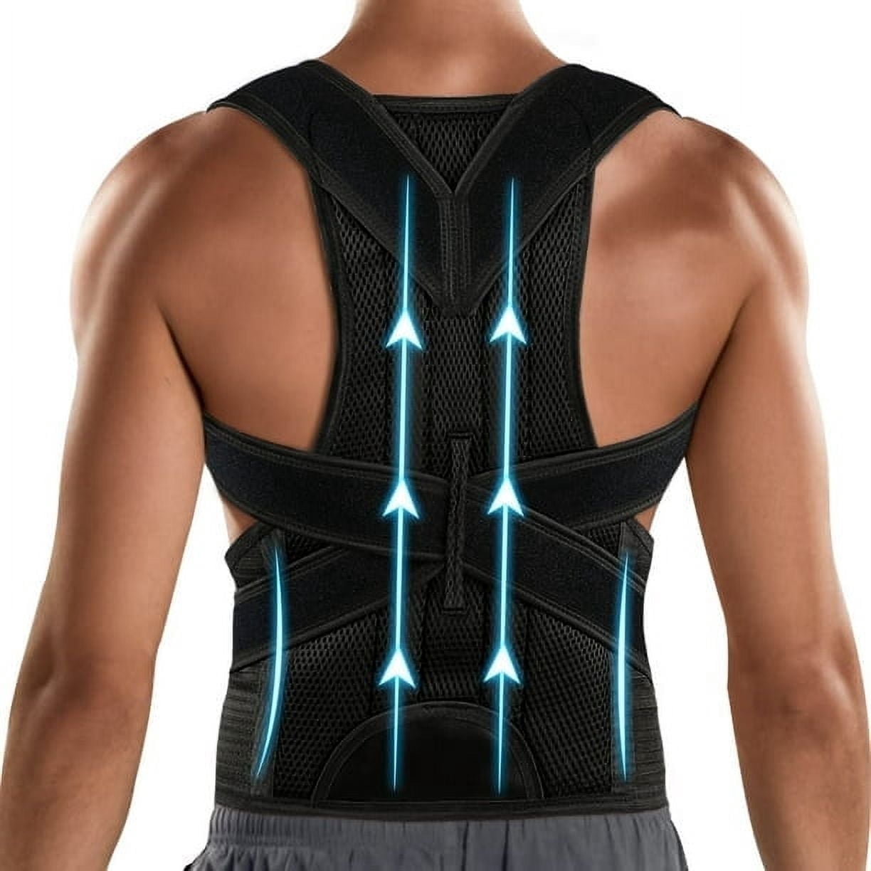 Posture Corrector for Men & Women - Back Brace for Lumbar Support and Upright - Breathable Back Straightener - Posture