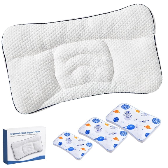 Posture Pillow, Ergonomic Neck Support Pillow for Sleeping
