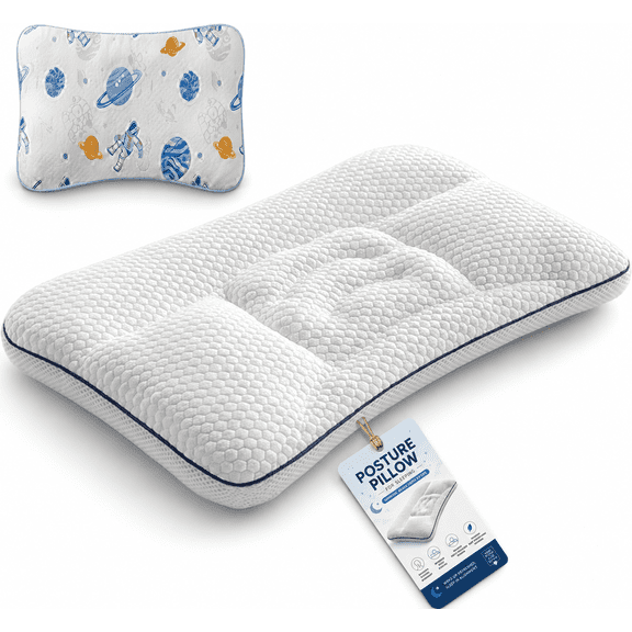 Posture Pillow for Sleeping, Ergonomic Neck Support Pillow for Side Back