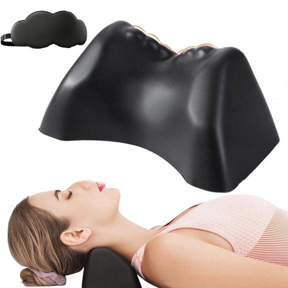 Posture Release Tool, Occipital Release Tool & Neck Stretcher, Cervical Traction Device with Acupressure Nodes, Neck & Shoulder Relaxer Pillow