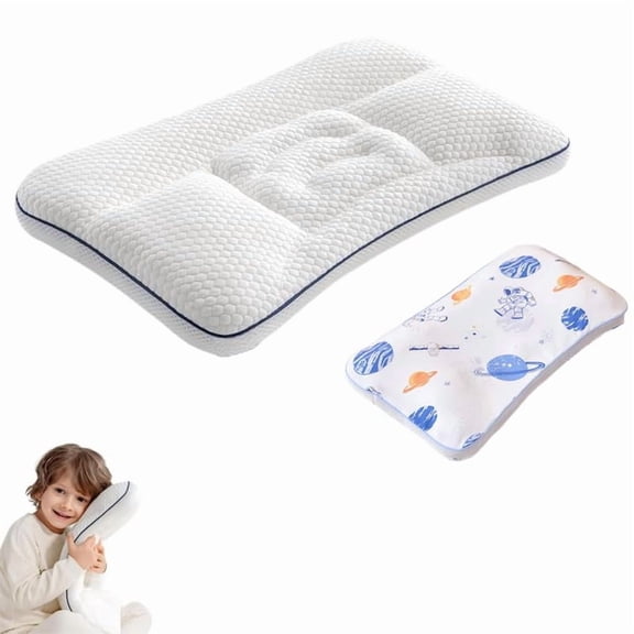 Posture Support Sleeping Pillow, Ergonomic Sleep Pillow, Soft Breathable & Washable Pillow for Neck Alignment