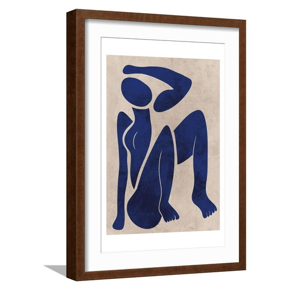 Art.com Postured Darling Art Print by Marcus Prime, Brown Frame Wall Art, 17" x 23"