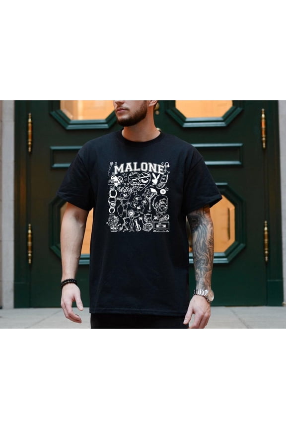 Posty Howdy Tshirt, Merch, Album Suower Tour T-Shirt, Malone Posty Howdy Tee, Ghost Malone Tshirt, Hot Trend GrolyTee T-shirt S-5XL